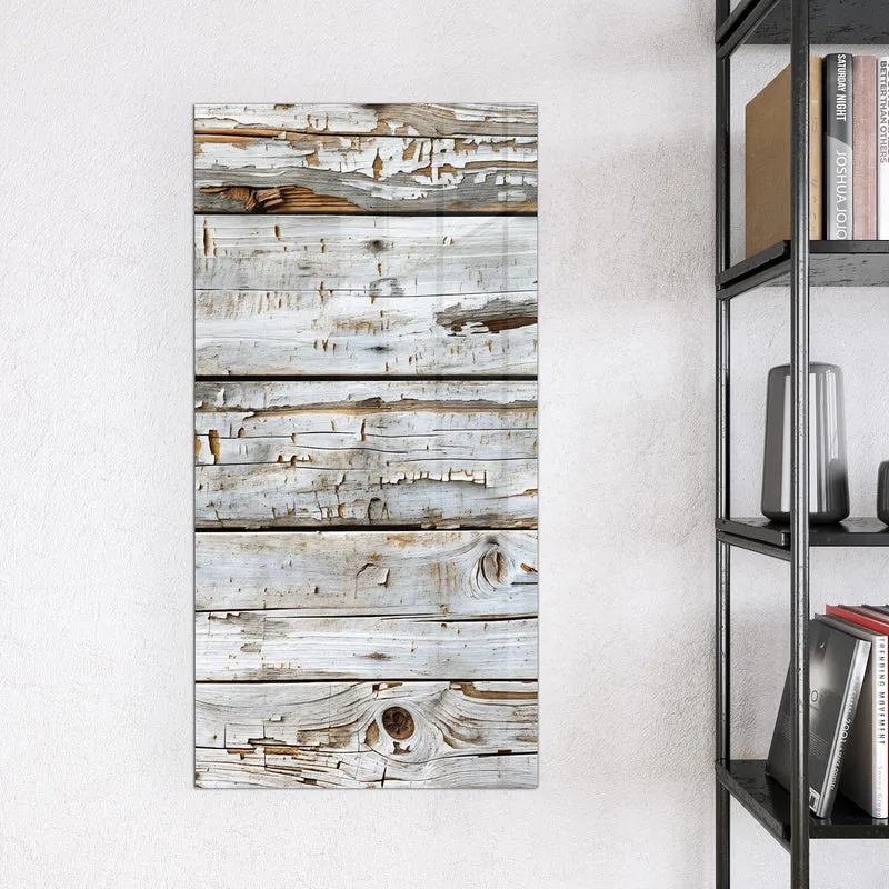 Magnettafel - Weiße Holzpatina