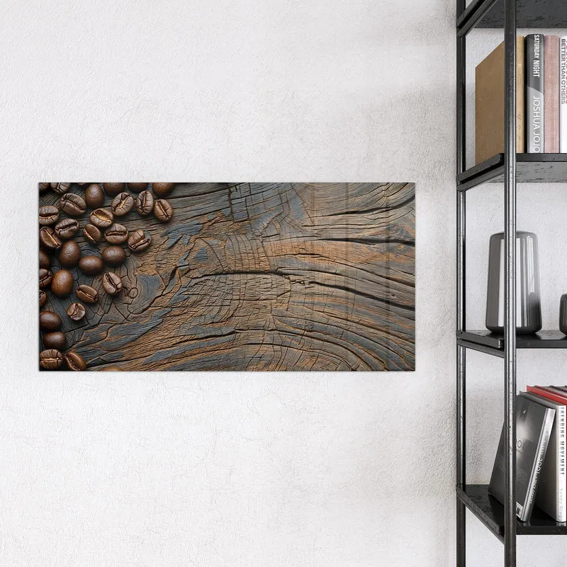 Magnettafel - Bohnenrahmen auf Holz