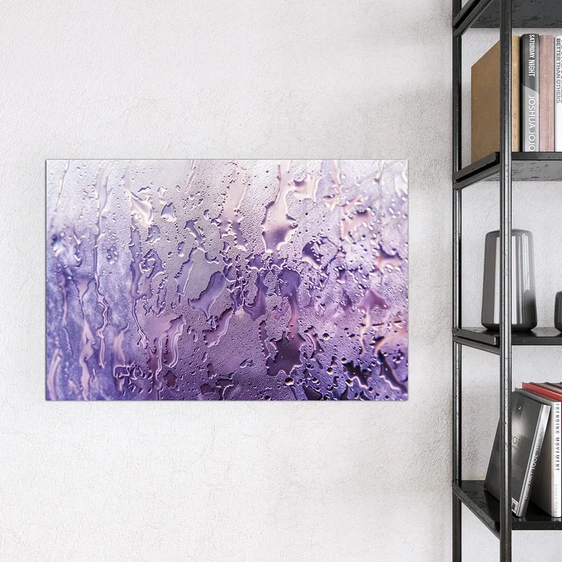 Magnettafel - Kondenstropfen in Lila
