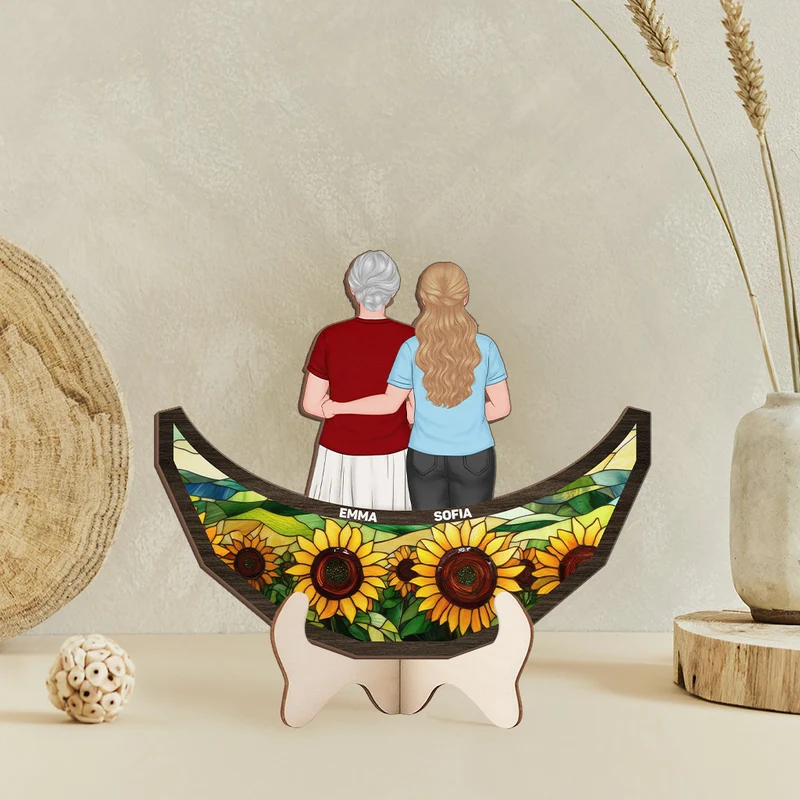 Mama Und Kinder - Personalisiertes Geschenk | Holztafel Mama