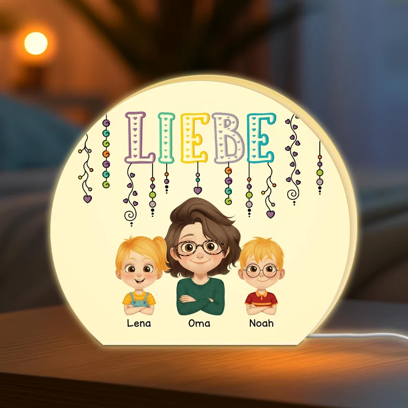 Liebe Mama Und Kinder - Personalisiertes Geschenk | Lightbox Mama