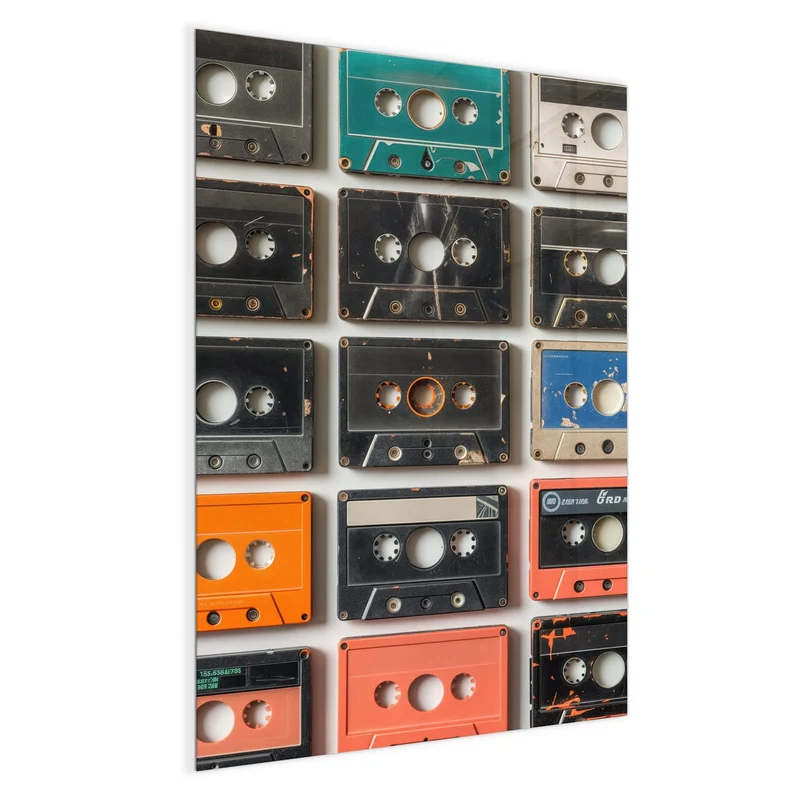 Magnettafel - Vintage Kassetten