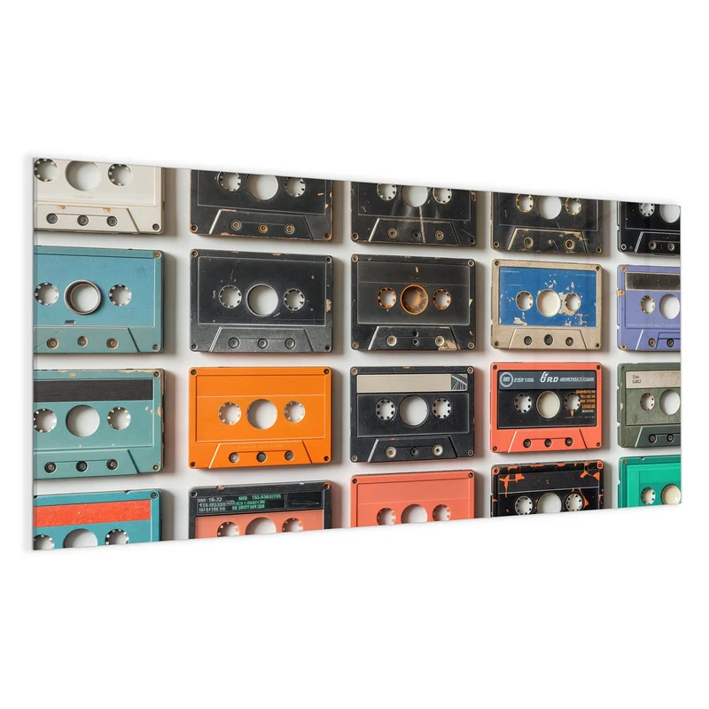 Magnettafel - Vintage Kassetten