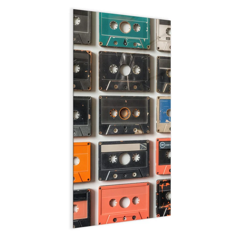 Magnettafel - Vintage Kassetten