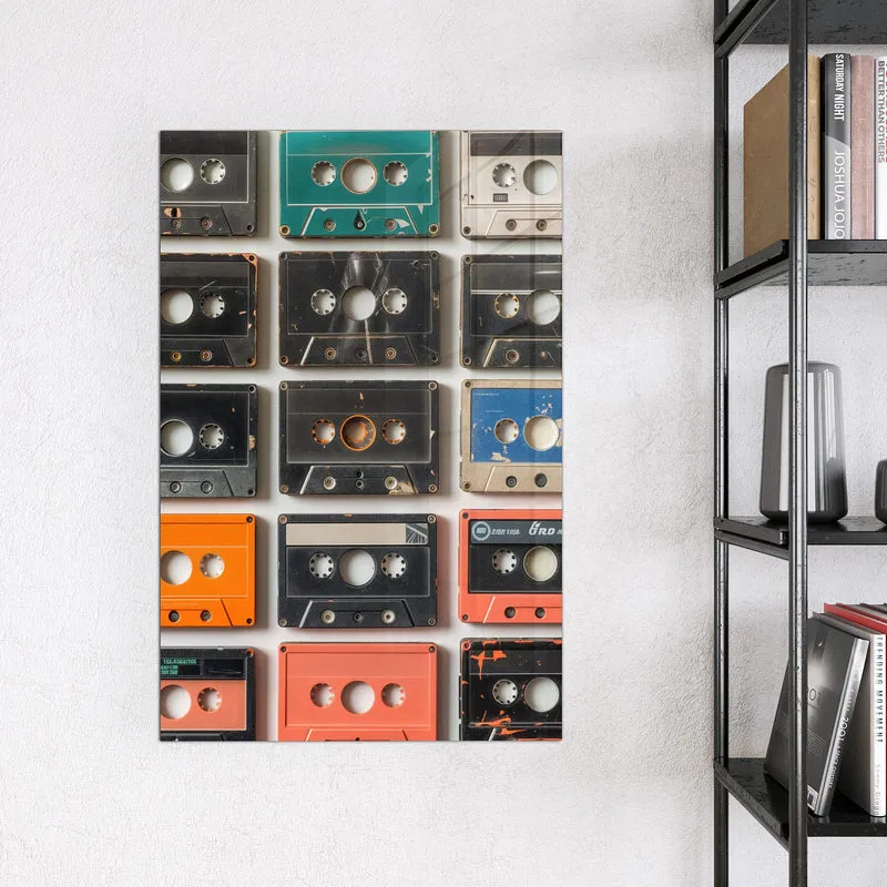 Magnettafel - Vintage Kassetten