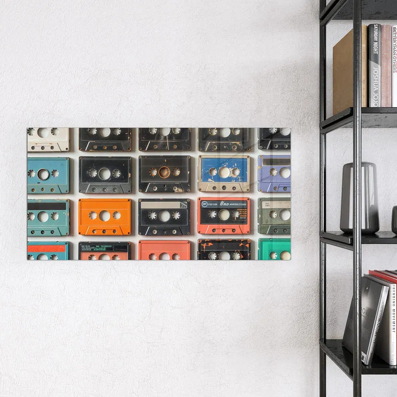 Magnettafel - Vintage Kassetten