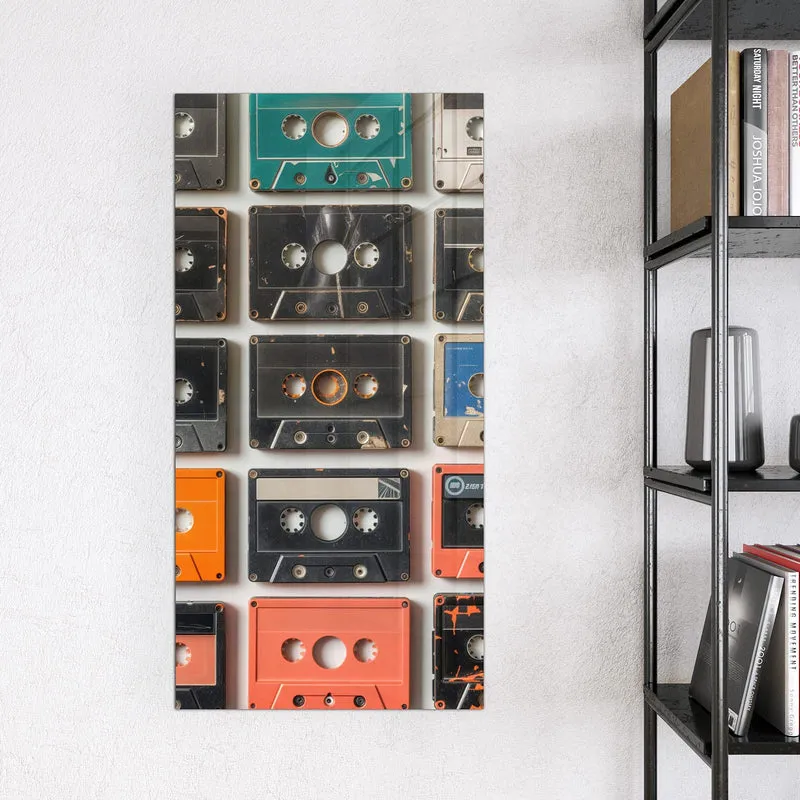 Magnettafel - Vintage Kassetten