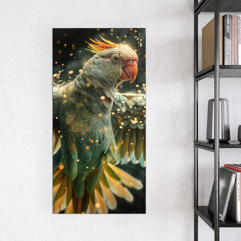 Magnettafel - Fliegender Papagei