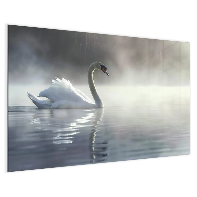 Magnettafel - Schwimmender Schwan