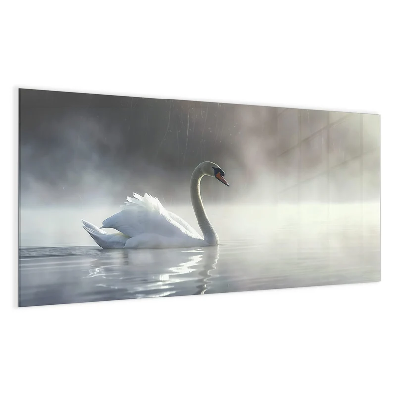 Magnettafel - Schwimmender Schwan
