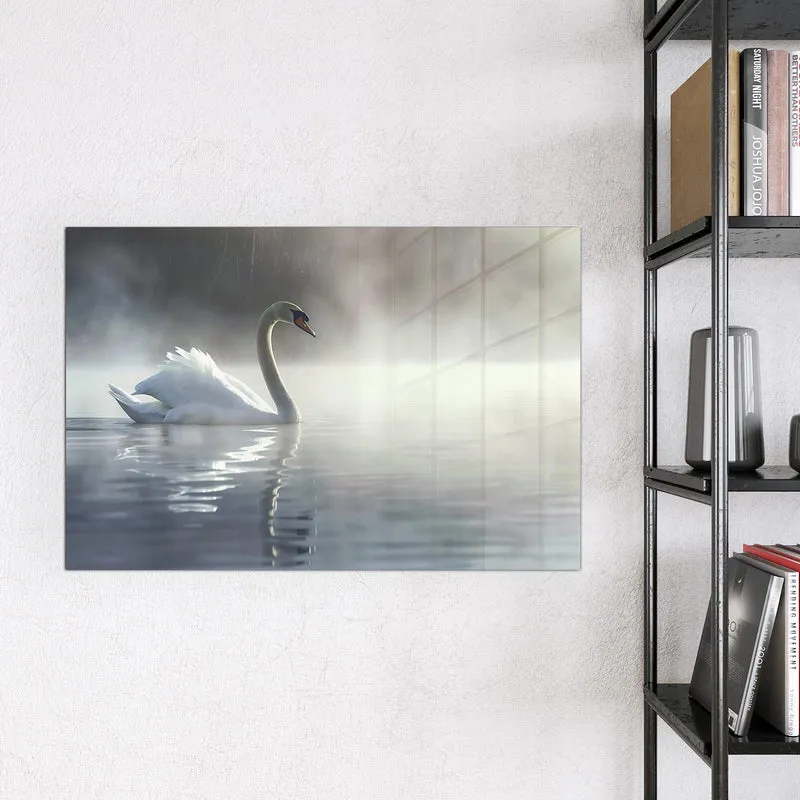 Magnettafel - Schwimmender Schwan