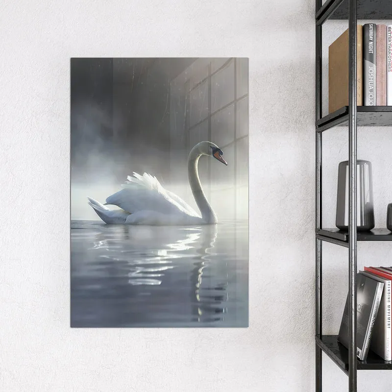 Magnettafel - Schwimmender Schwan