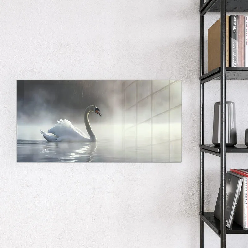Magnettafel - Schwimmender Schwan
