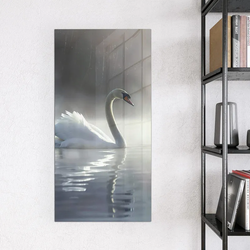 Magnettafel - Schwimmender Schwan