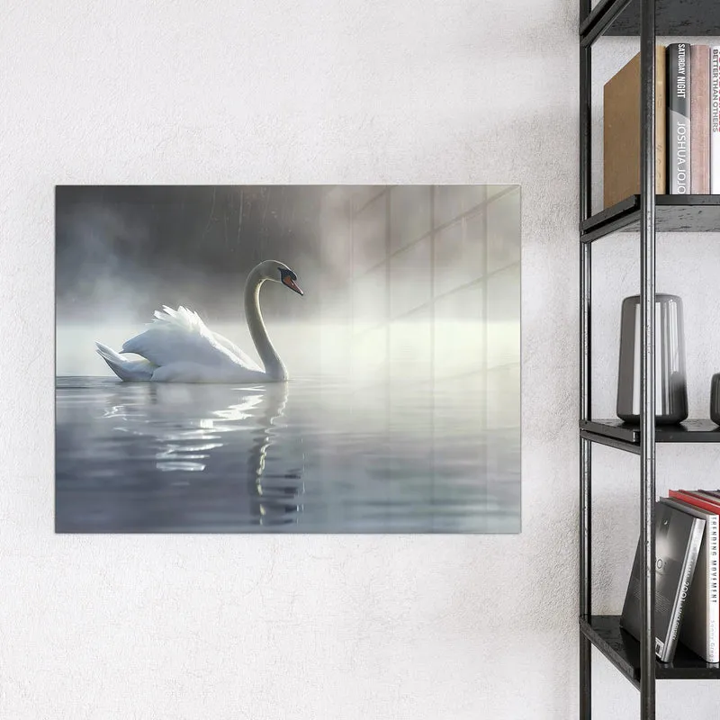 Magnettafel - Schwimmender Schwan