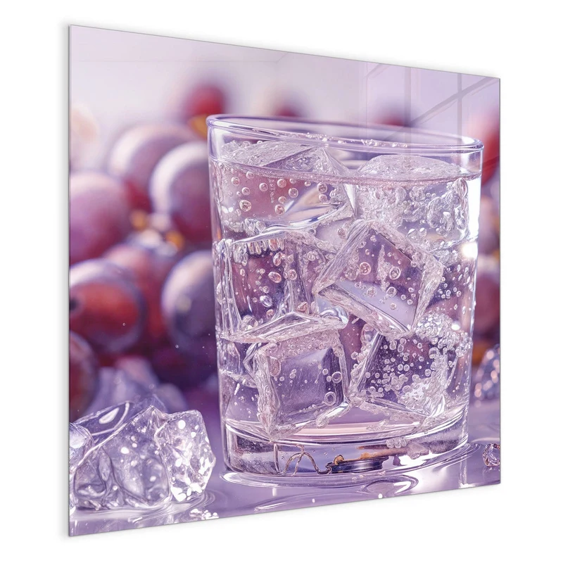 Magnettafel - Sprudel mit Trauben