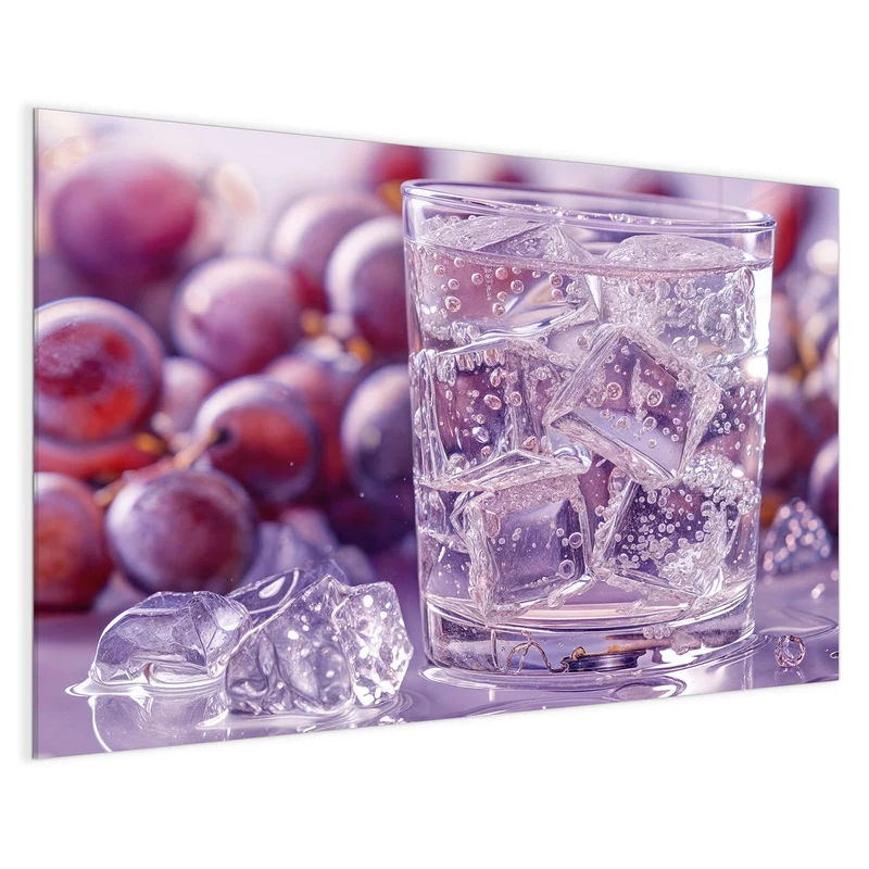 Magnettafel - Sprudel mit Trauben