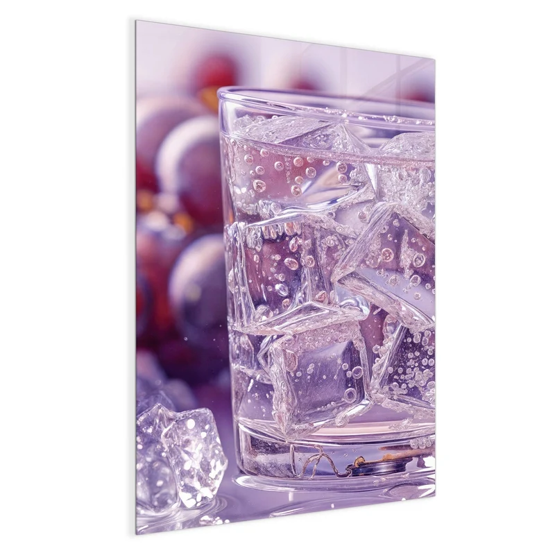 Magnettafel - Sprudel mit Trauben