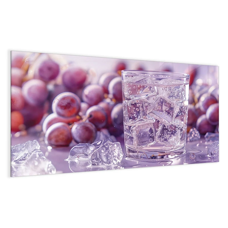 Magnettafel - Sprudel mit Trauben
