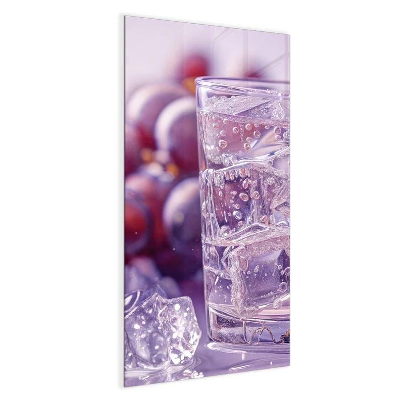 Magnettafel - Sprudel mit Trauben