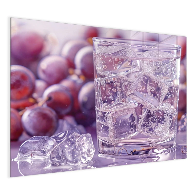 Magnettafel - Sprudel mit Trauben
