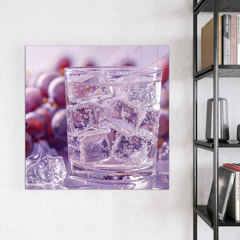 Magnettafel - Sprudel mit Trauben