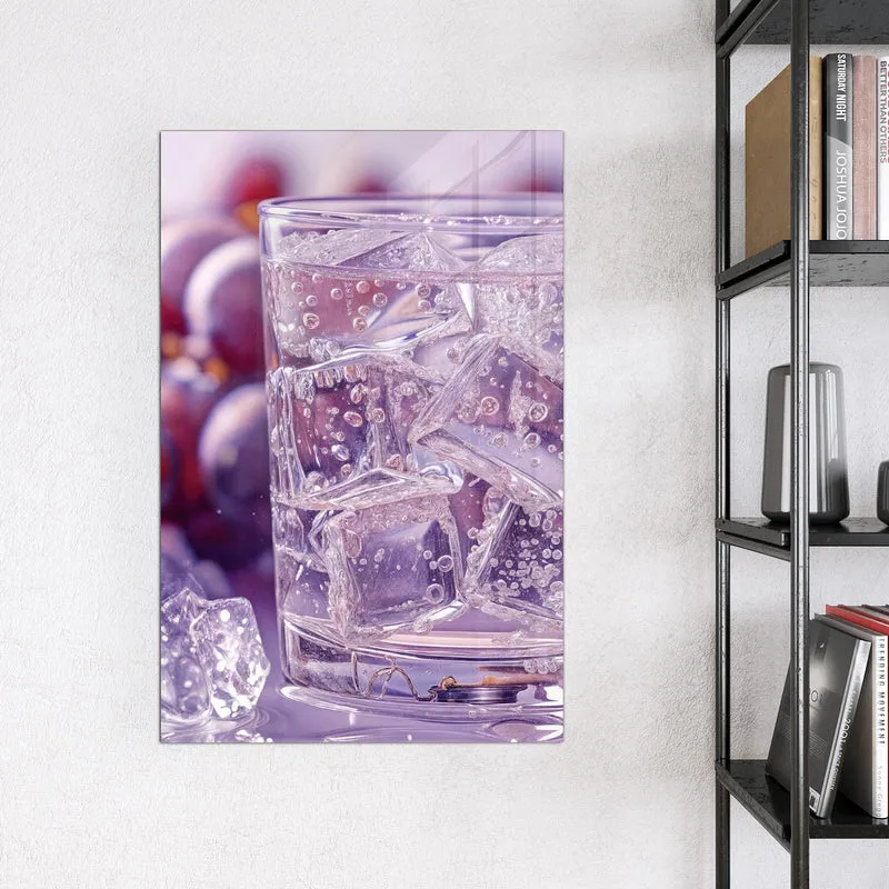 Magnettafel - Sprudel mit Trauben