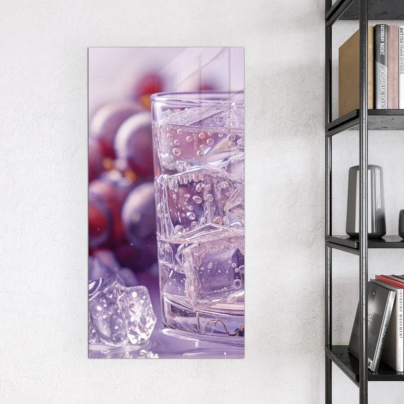 Magnettafel - Sprudel mit Trauben