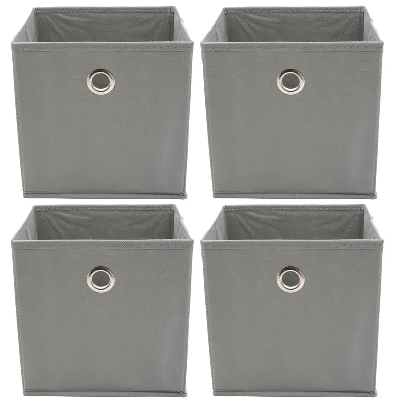 Faltbox Faltkiste Faltboxen Aufbewahrungsbox 20x20x20 Regalbox Box Grau Staubox