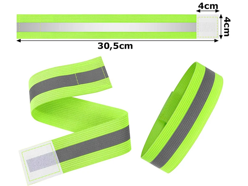Reflektorband Reflektierend Leuchtband Armband Reflektor Sicherheit Joggen Set