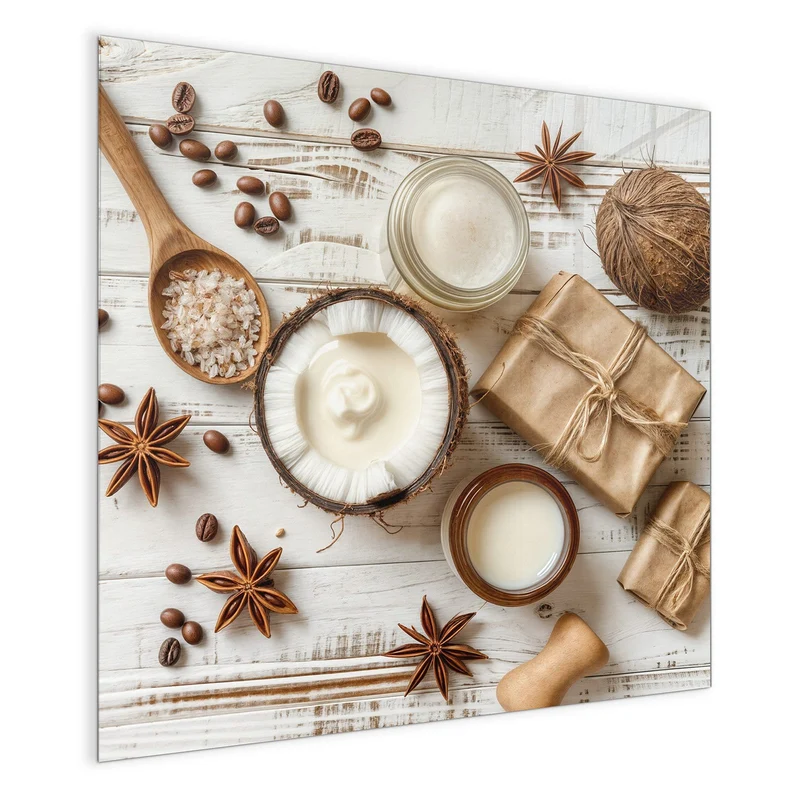 Magnettafel - Kokosnuss und Kaffee