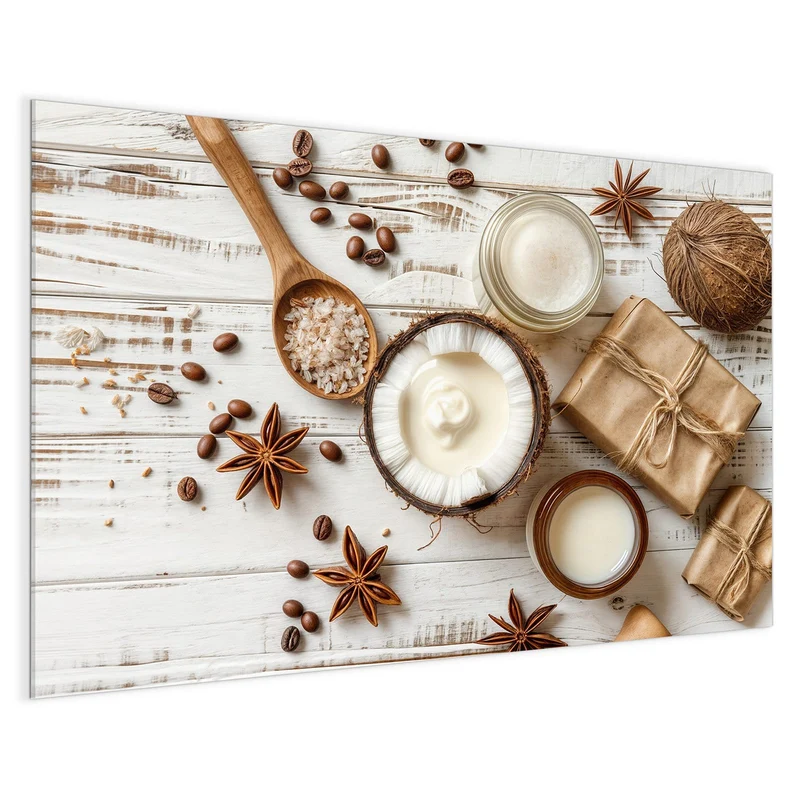 Magnettafel - Kokosnuss und Kaffee