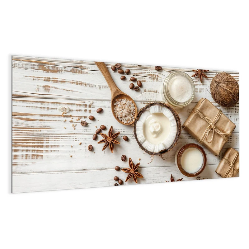 Magnettafel - Kokosnuss und Kaffee