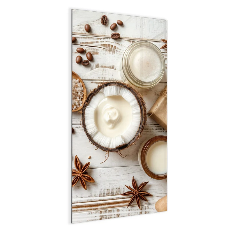 Magnettafel - Kokosnuss und Kaffee