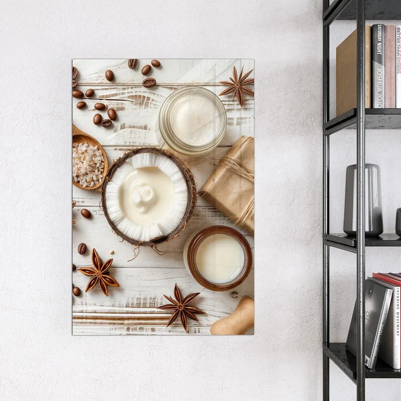 Magnettafel - Kokosnuss und Kaffee