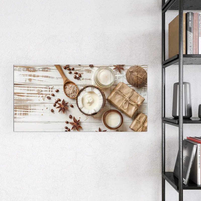Magnettafel - Kokosnuss und Kaffee