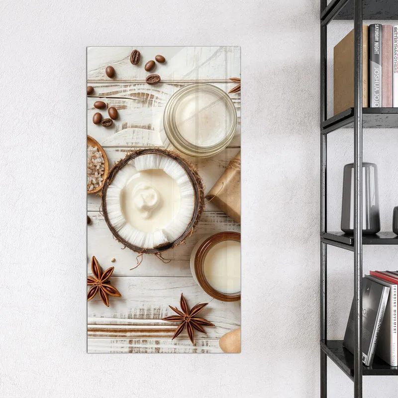 Magnettafel - Kokosnuss und Kaffee