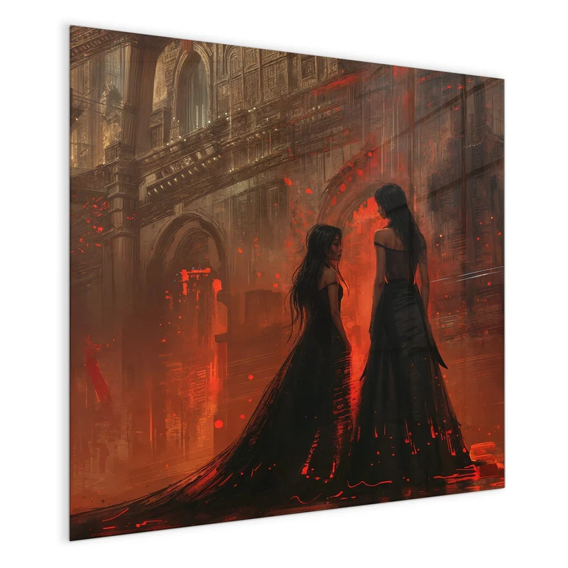 Magnettafel - Frauen im roten Licht