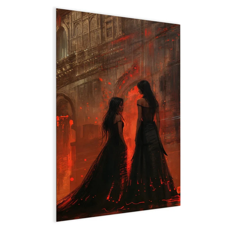 Magnettafel - Frauen im roten Licht