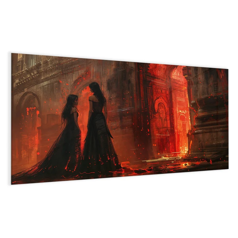 Magnettafel - Frauen im roten Licht