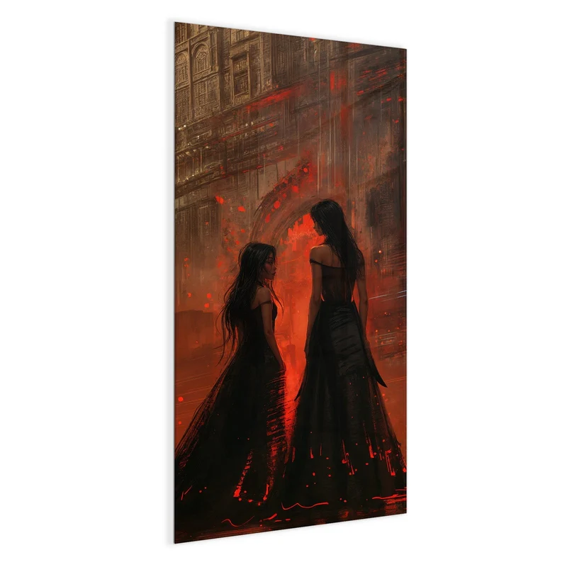Magnettafel - Frauen im roten Licht