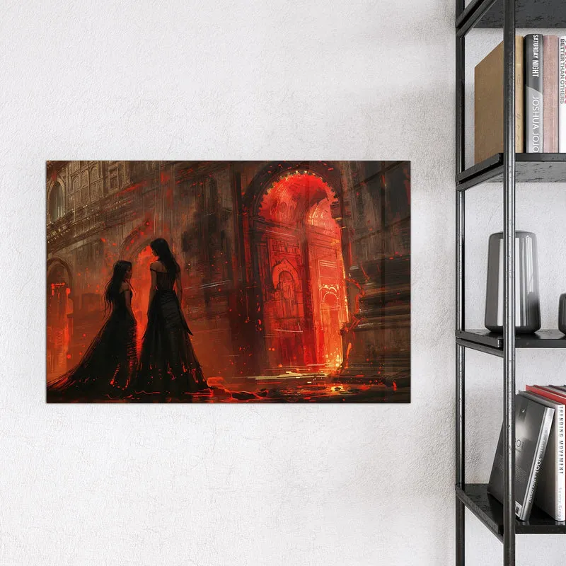 Magnettafel - Frauen im roten Licht