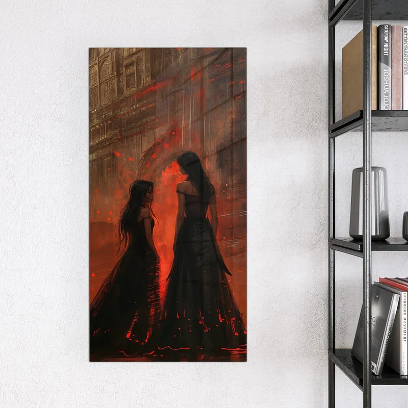 Magnettafel - Frauen im roten Licht
