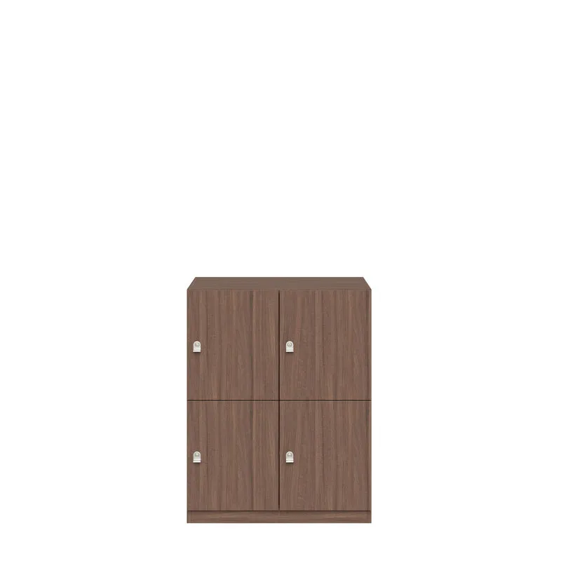 Schließfachschrank Pren | mit 2 Abteilen mit je 2 Fächern übereinander| H 1018 x B 800 x T 500mm
