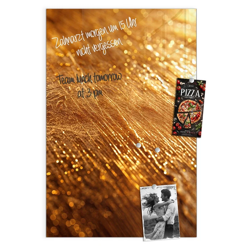 Magnettafel - Schimmerndes Gold