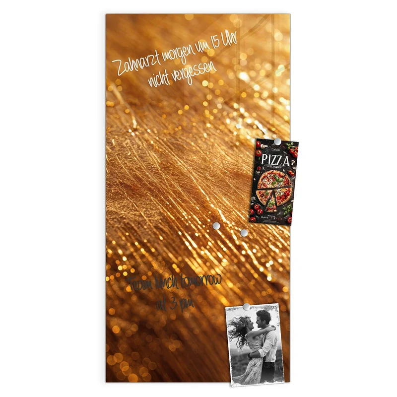 Magnettafel - Schimmerndes Gold