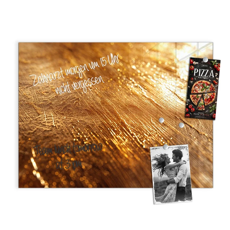 Magnettafel - Schimmerndes Gold