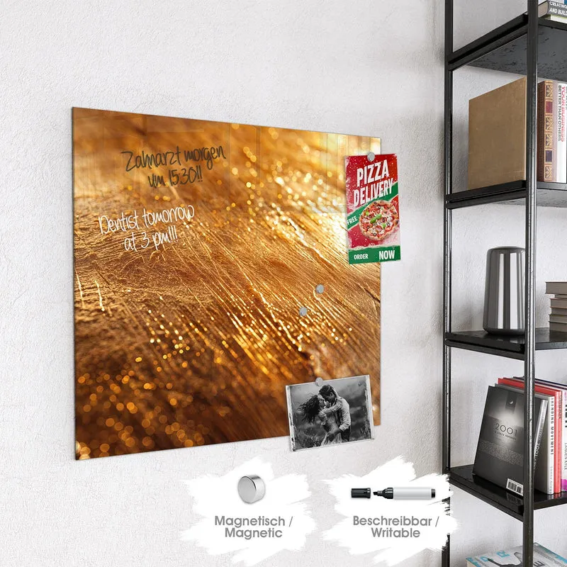 Magnettafel - Schimmerndes Gold