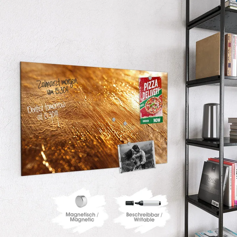 Magnettafel - Schimmerndes Gold