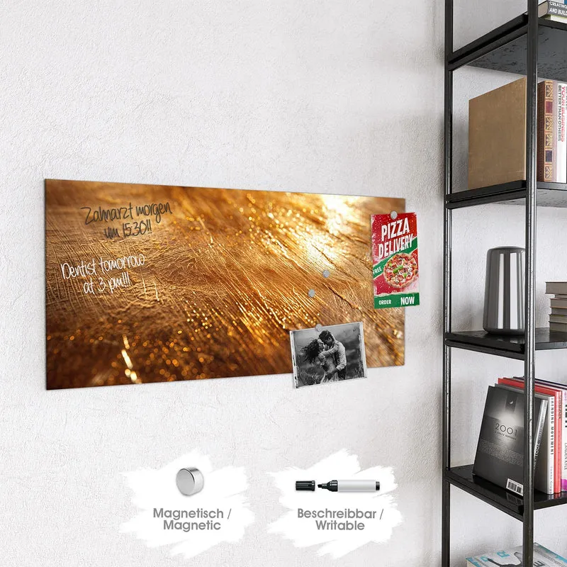 Magnettafel - Schimmerndes Gold